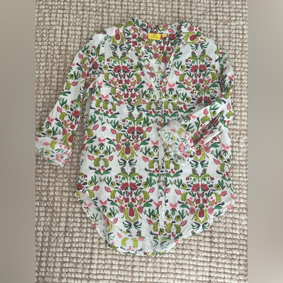 Roller Rabbit Multicolor Floral Shirt - Picture 1 of 8